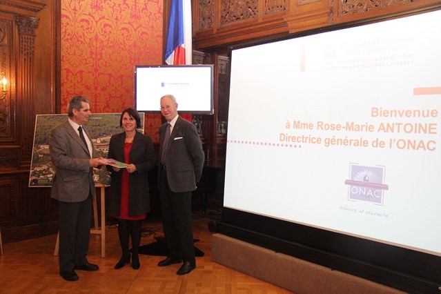 Réception de Mme Rose-Marie Antoine, directrice générale de l'ONAC, fevrier 2013